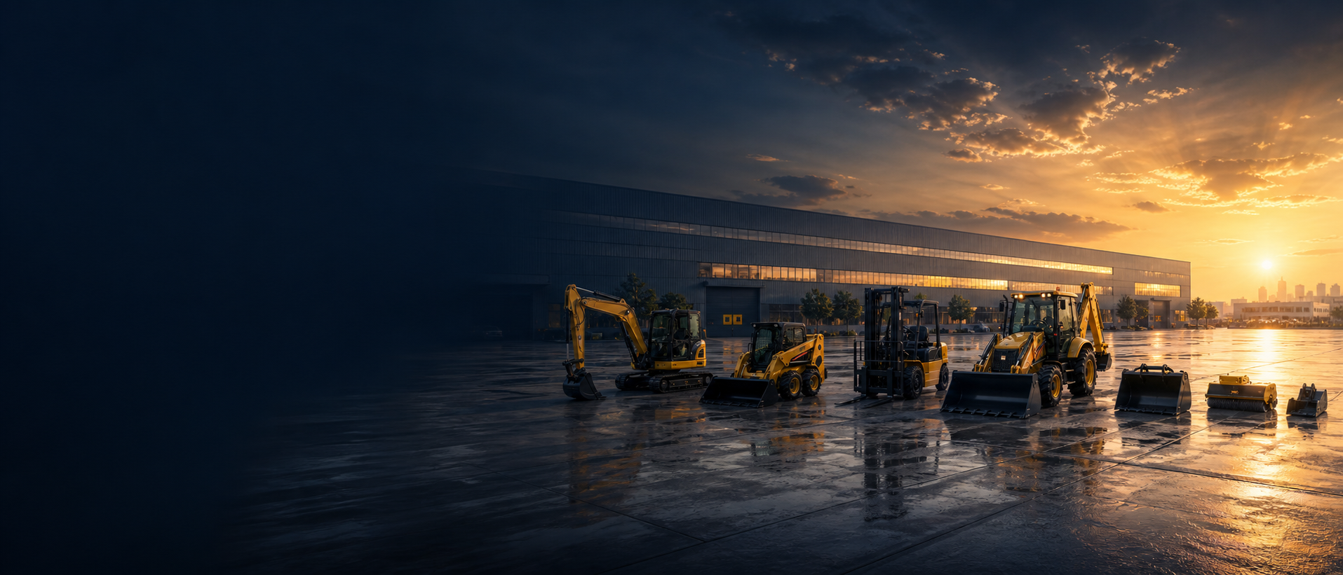 Construction machinery lineup