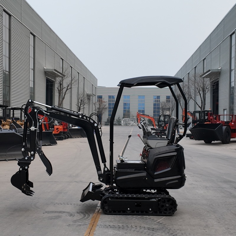 Compact excavator for small construction projects