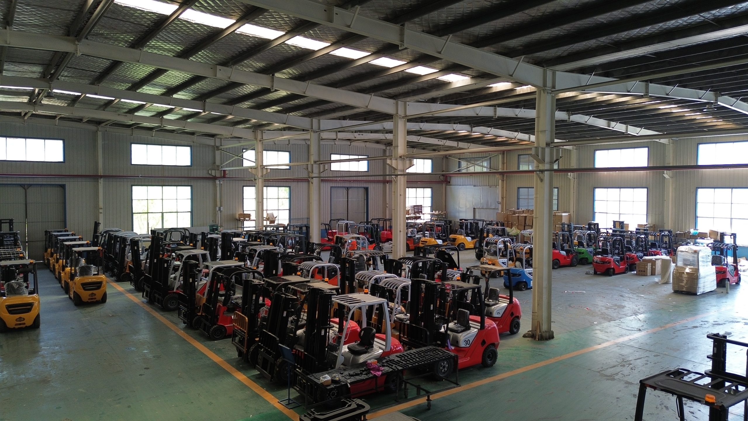 Forklift production workshop