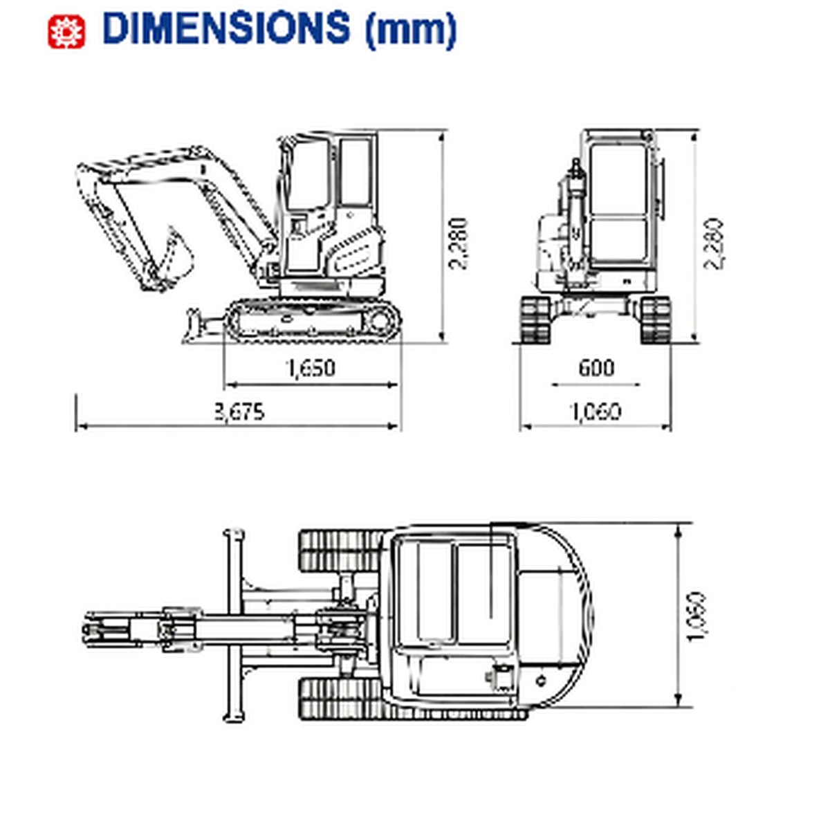HL20 catalog dimension drawing showing length, height and overall width